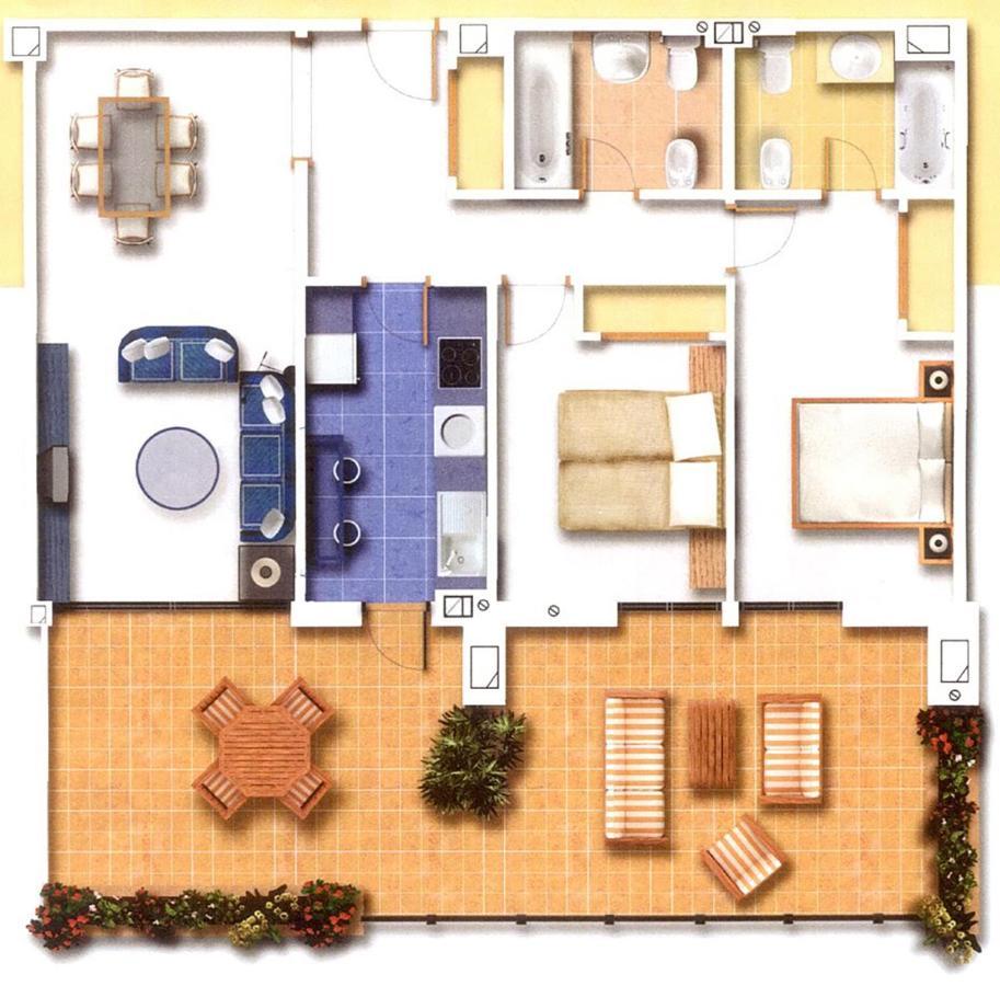 Salinas. Apartment For 4. Terrace/Parking/Pools/Gym/4Mins Beach Estepona Buitenkant foto